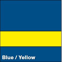 Blue/Yellow SATIN 1/16IN - Rowmark Satins